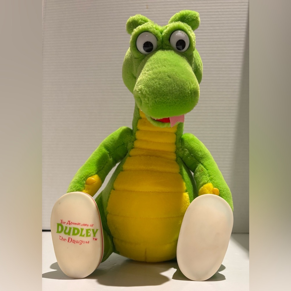 SOLD RARE VINTAGE 1994 ADVENTURES OF DUDLEY THE GREEN DRAGON Plush